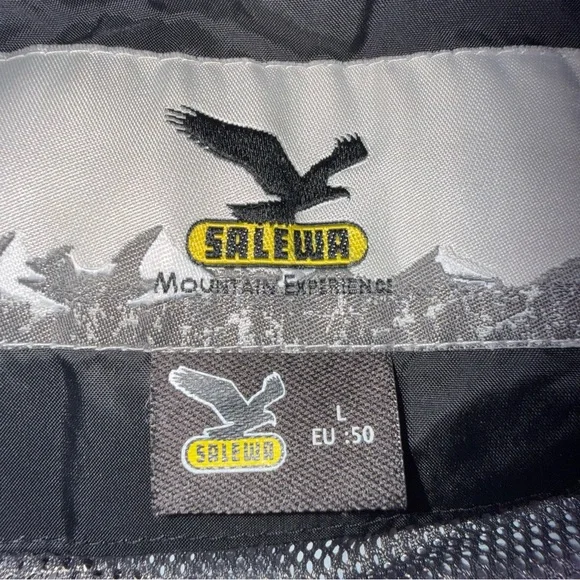 Salewa Men’s Black Hooded Windbreaker Jacket – EU 50/Large – Mountain Experience